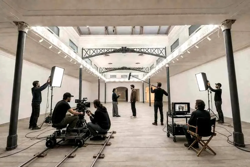 Riprese cinematografiche, Studio Liberty Via del Monte della Farina 51 Roma — set video Roma centro
